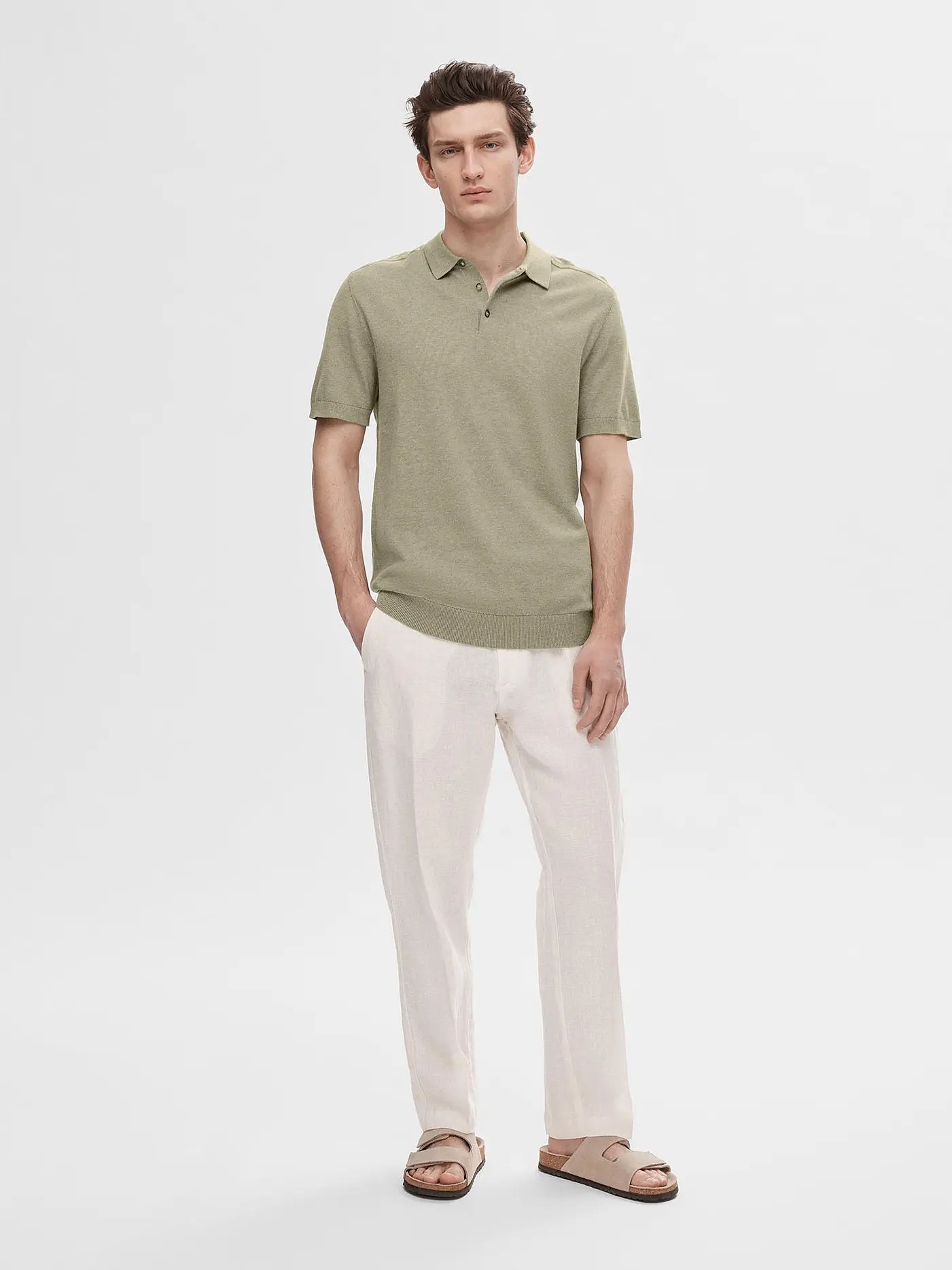 SELECTED | Poloshirt SLHBERG | hellgrün